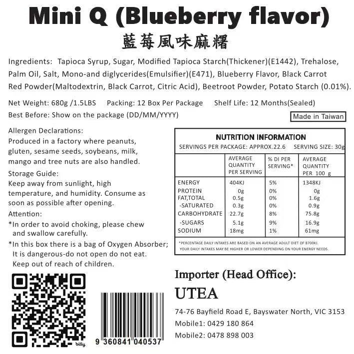 🫐 Mini Mochi Blueberry Flavor (680g) - Limited Edition