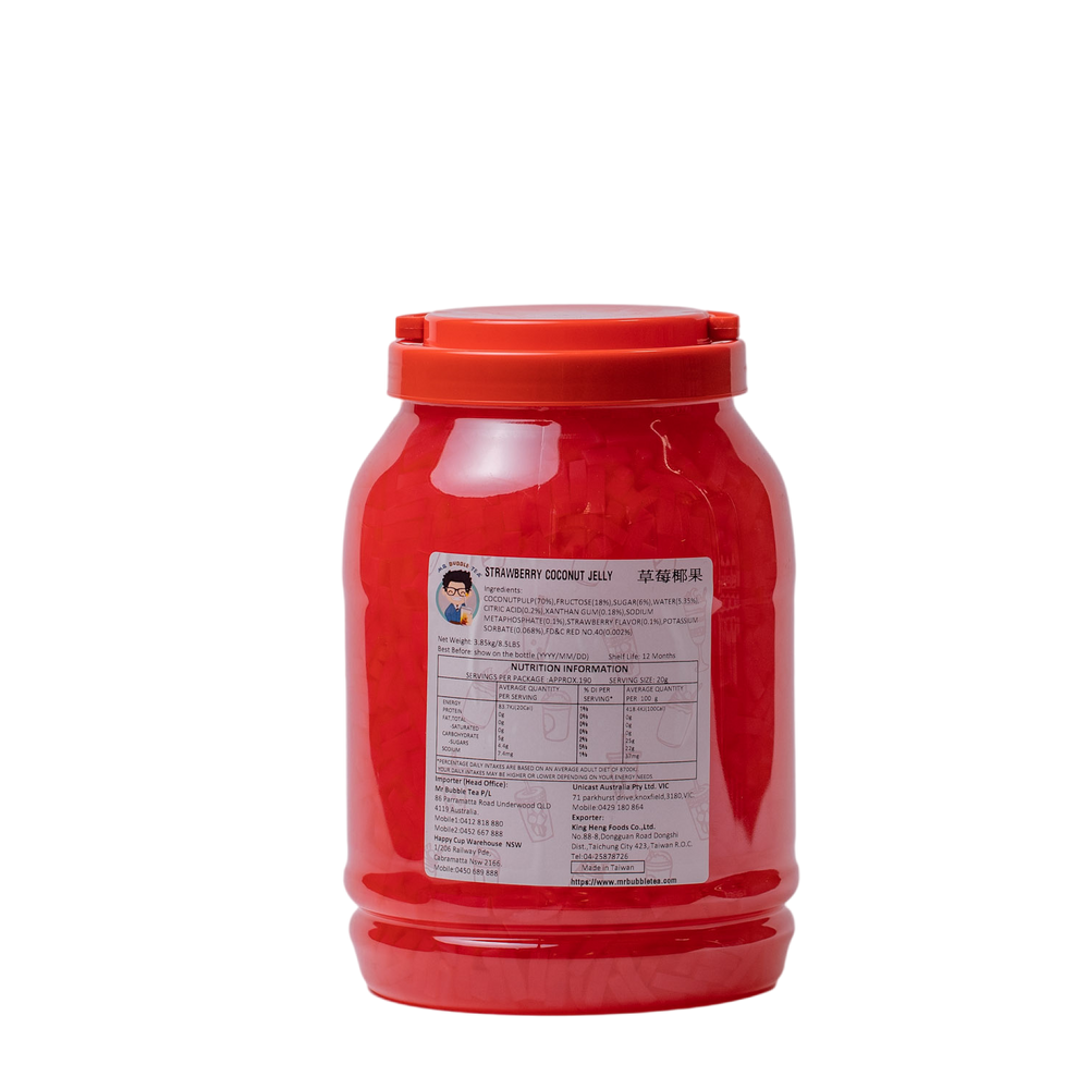 HEART SHAPE Coconut Jelly-Strawberry Flavor  (4kg)