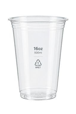 16oz 500ML RPET CLEAR CUPS-96MM (1,000 pcs/ctn)