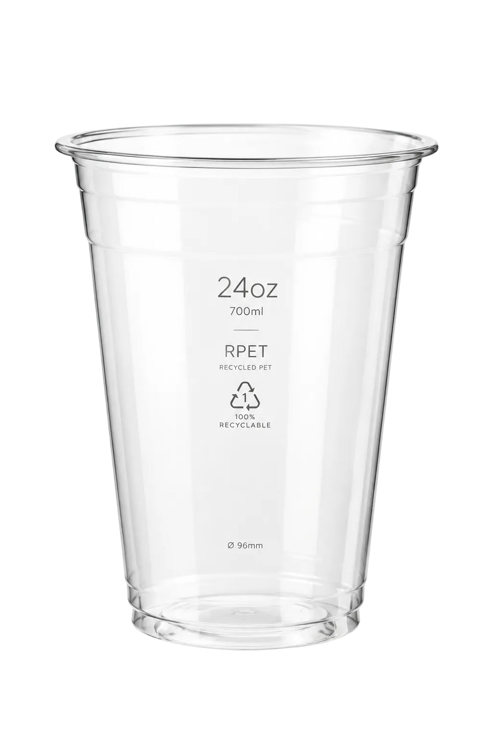 24oz 700ML RPET CLEAR CUPS-96MM (600 pcs/ctn)
