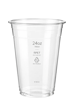 24oz 700ML RPET CLEAR CUPS-96MM (600 pcs/ctn)