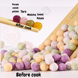 Frozen MIXED(4) Flavor SMALL Taro Balls (500g) -  NSW&QLD Metro only