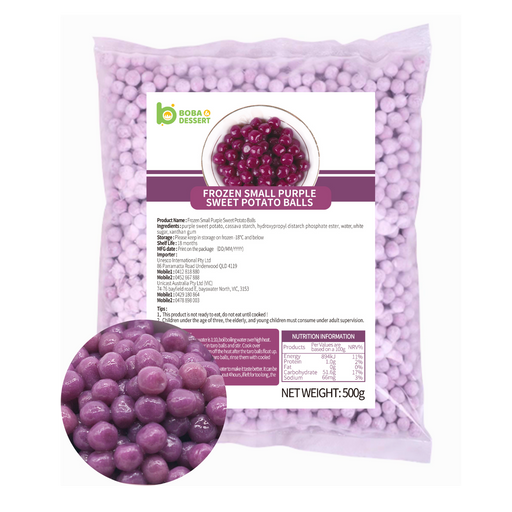 Frozen SMALL Purple Sweet Potato Balls (500g)- Mel Metro only