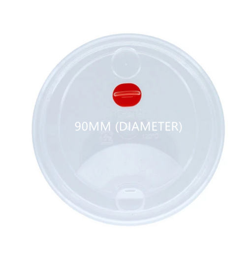 V 90 Red Heart Lid (White, Black, Clear) Equipment & Packages - product detail image 2 for bubble tea supply by UTea Australia