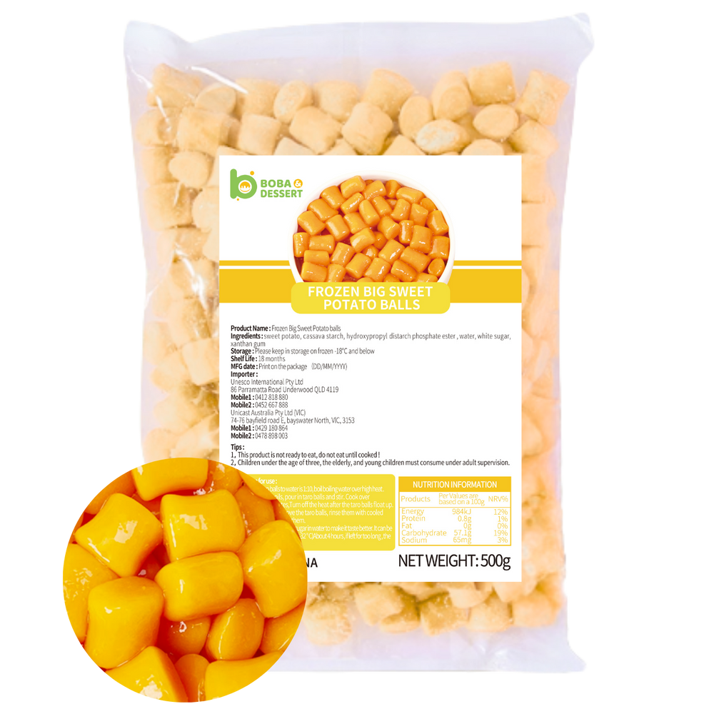 Frozen BIG Sweet Potato Balls (500g) - NSW&QLD Metro only
