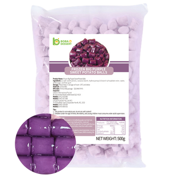Frozen BIG Purple Sweet Potato Balls (500g)- Mel Metro only