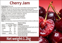 Premium Cherry Jam Syrup 1.2kg – close-up