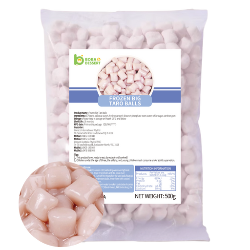 Frozen BIG Taro Balls (500g) - Mel Metro only