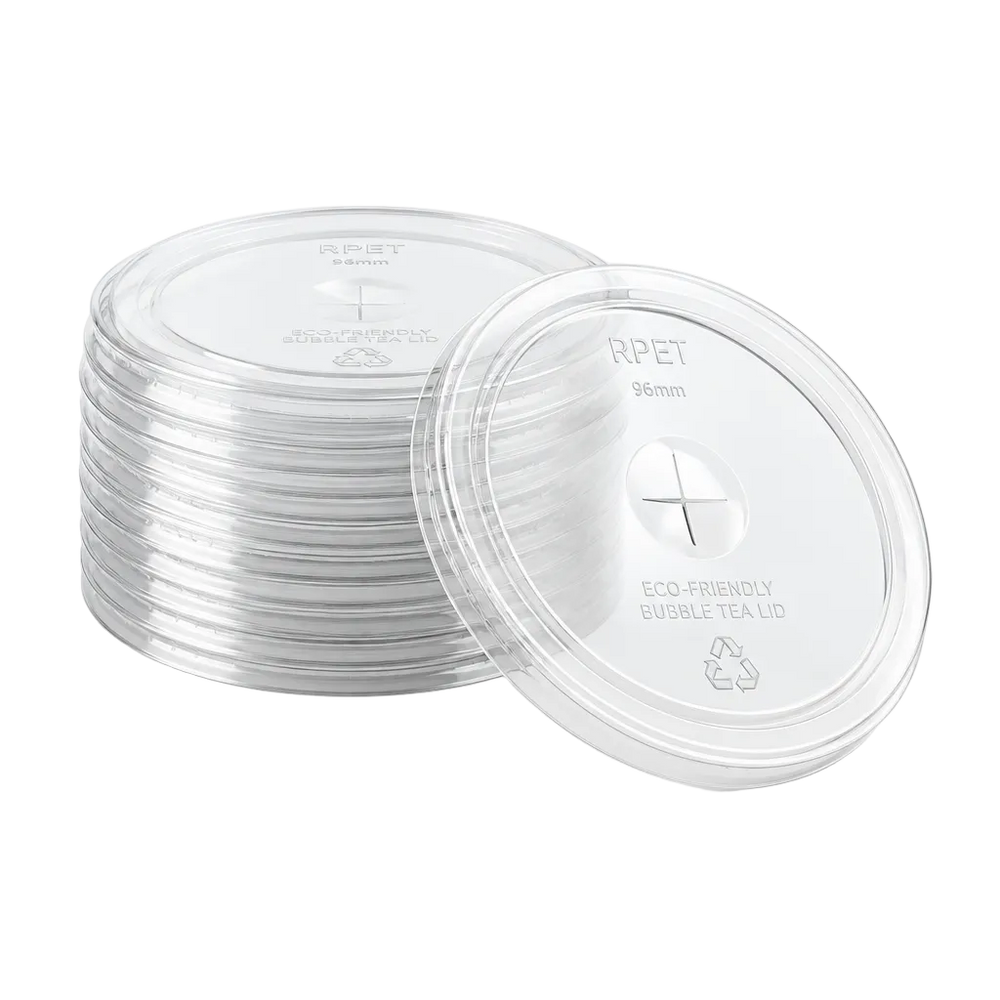 96MM RPET FLAT LIDS (1,000 pcs/ctn)