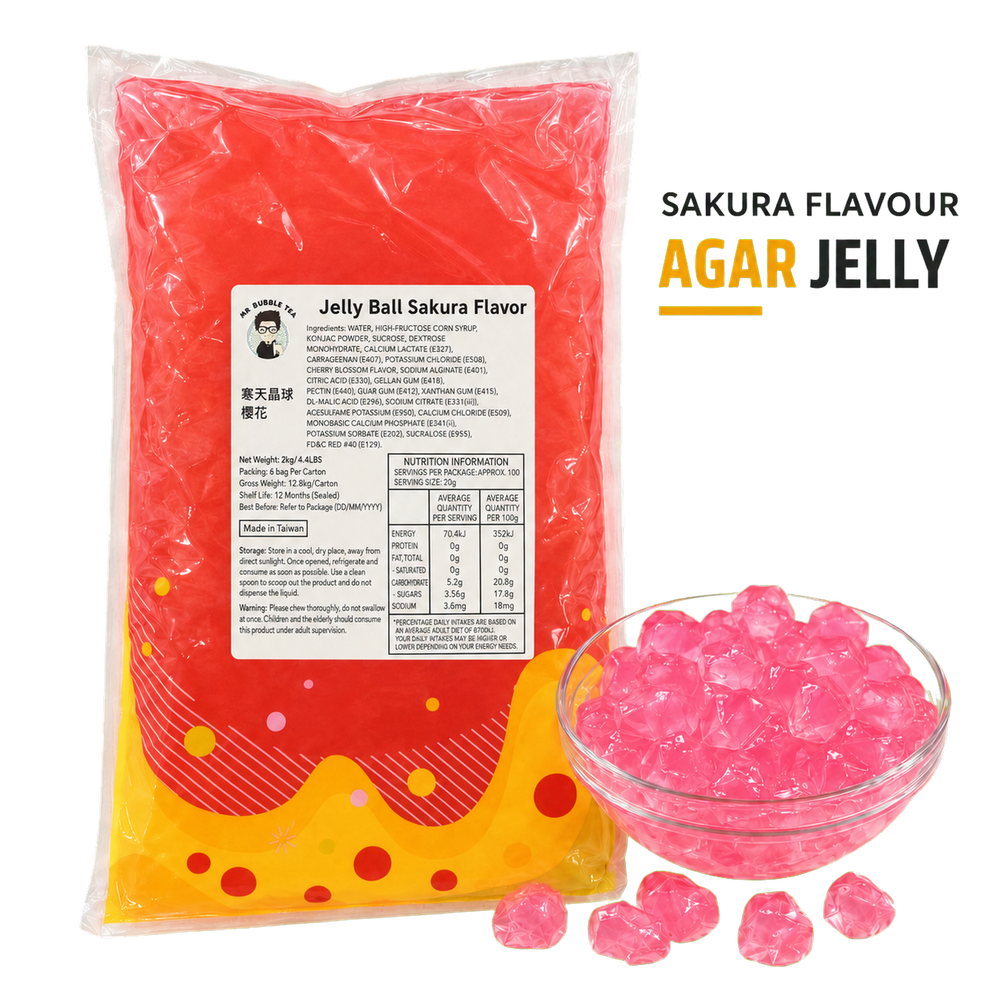 Agar Pearl Sakura Flavor (2kg)