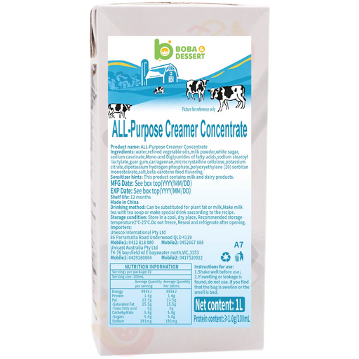 ALL-Purpose Creamer Concentrate 1L - NEW