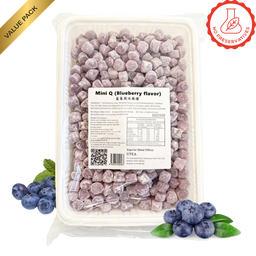 Mini Q Mochi Value Pack Blueberry 680g – bubble tea topping, no preservatives