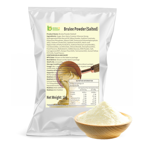 Salted Brulee Powder 1kg – cafe and bubble tea flavour powder