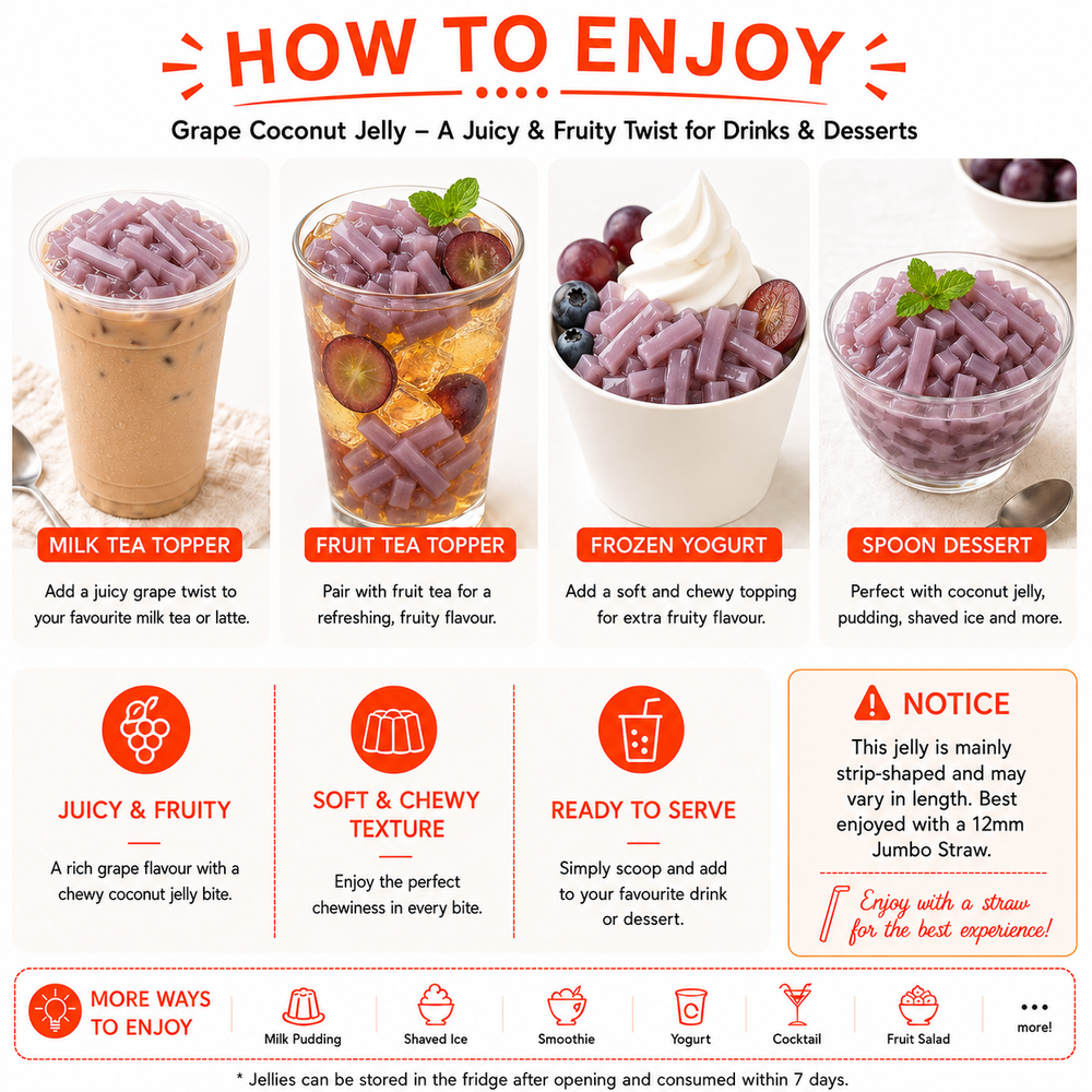 Coconut Jelly-Grape Flavour (3.85 kg)