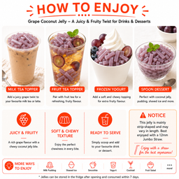 Coconut Jelly-Grape Flavour (3.85 kg)