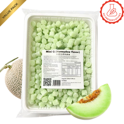 Mini Q Mochi Value Pack Honeydew 680g – bubble tea topping, no preservatives