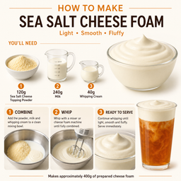Sea Salt Cheese Topping(Milk Foam) Powder 1kg - New