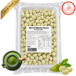 🍵 Mini Q Mochi Value Pack – Matcha (680g)