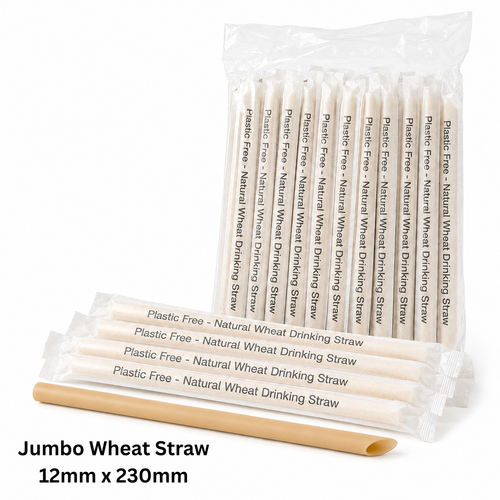 Jumbo Wheat Straw Individual Wrapped - 12mm x 230mm