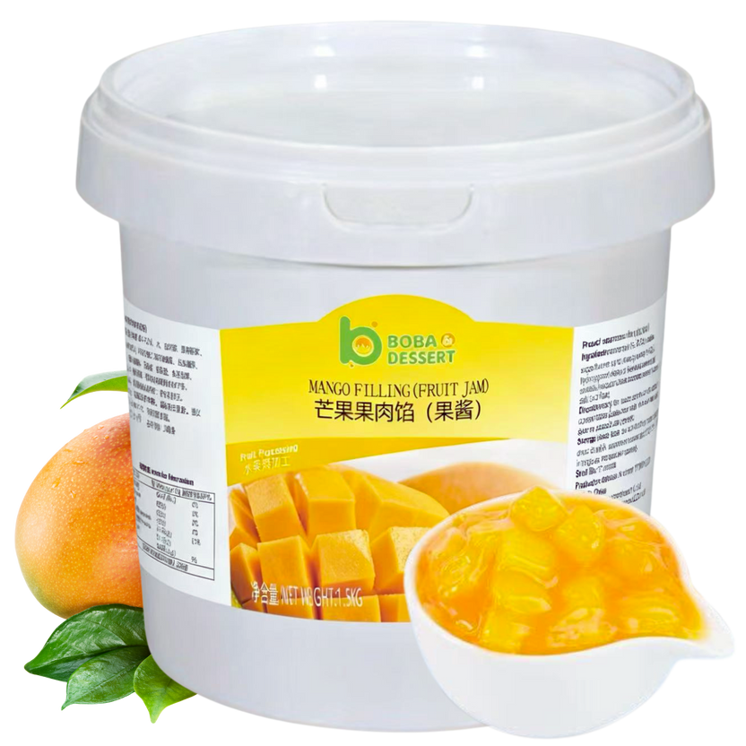 Mango Filling with Diced Mango 1.5KG | Toppings | UTea – UTEA Australia