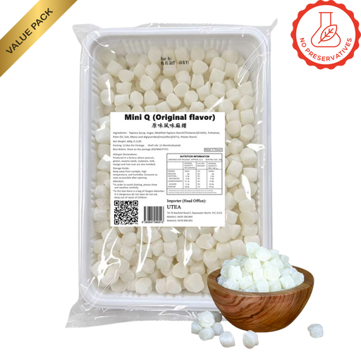 Mini Q Mochi Value Pack Original Flavour 680g – bubble tea topping, no preservatives