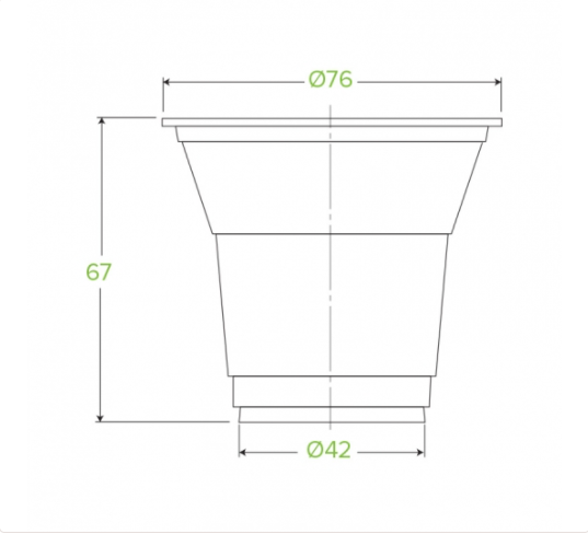 150ML PLA CLEAR BIOCUP (2000 pcs/carton)