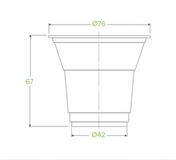 150ML PLA CLEAR BIOCUP (2000 pcs/carton)