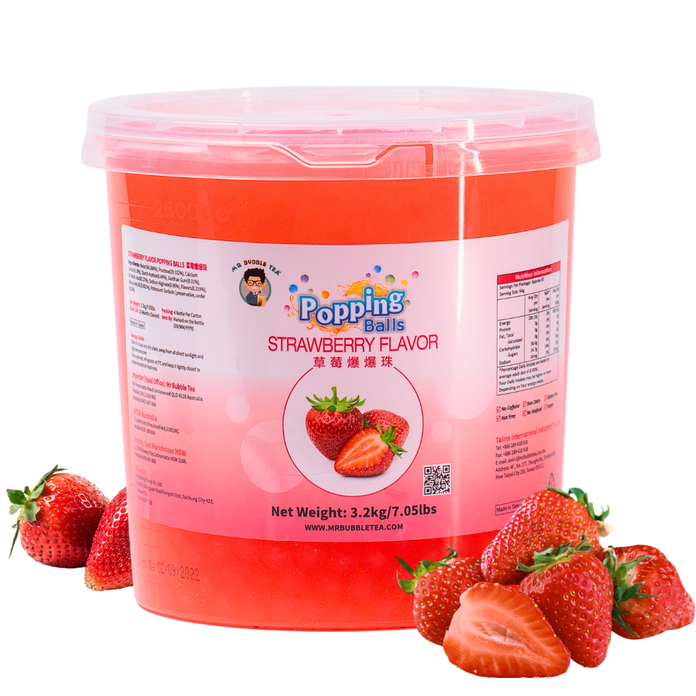 Strawberry Flavor Popping Ball (3.2kg)