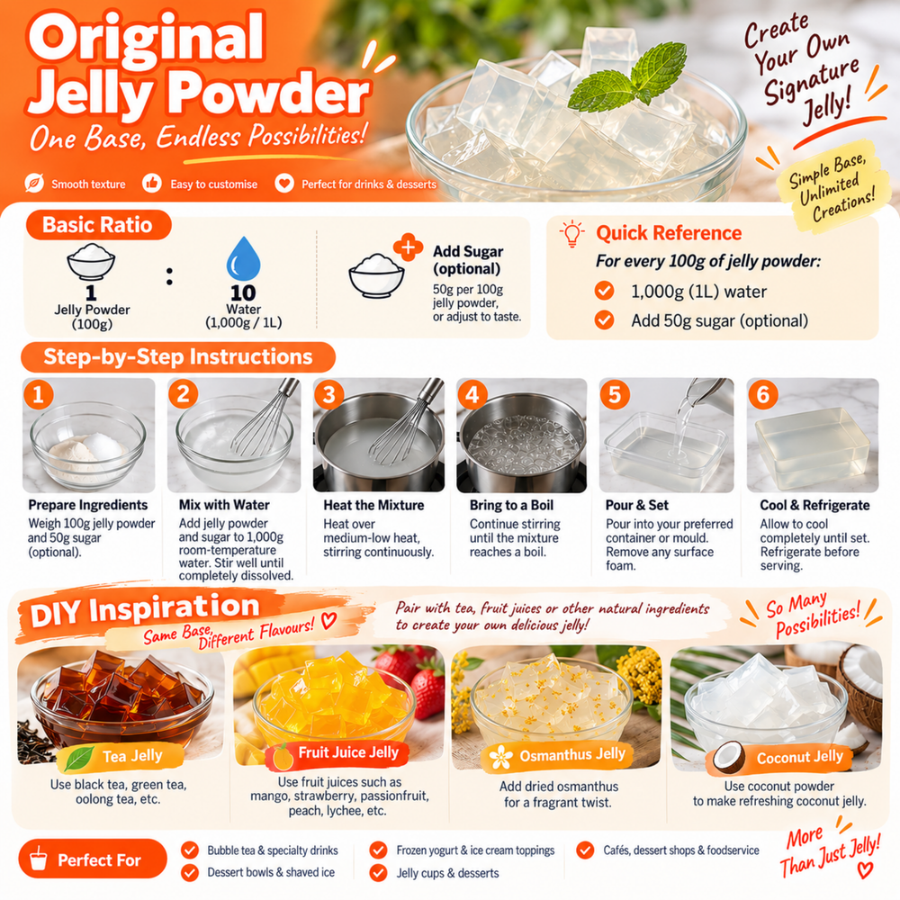 Jelly Powder for Tea or Syrup 1kg (1:10)