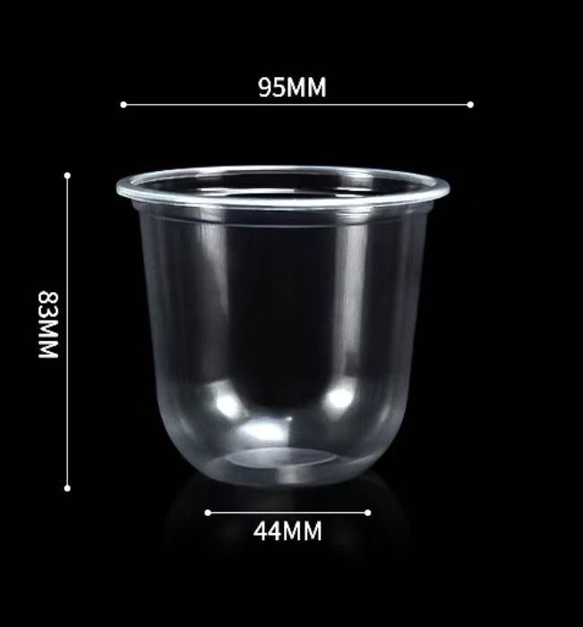 PP 95mm U360 or U500 or U700 CLEAR CUP