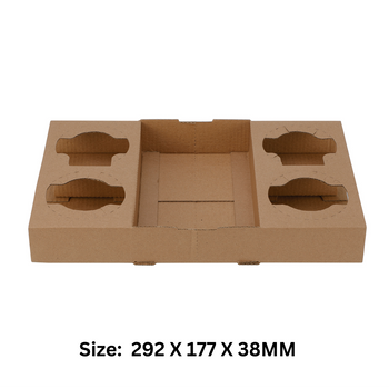 2/4 CUP Drink Tray with Perforation (100Pcs/ctn)