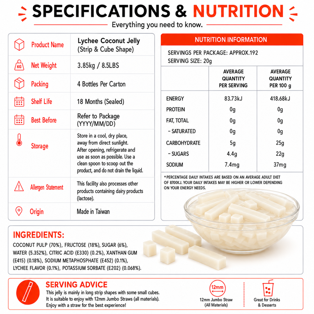 Coconut Jelly-Lychee flavor (3.85kg)