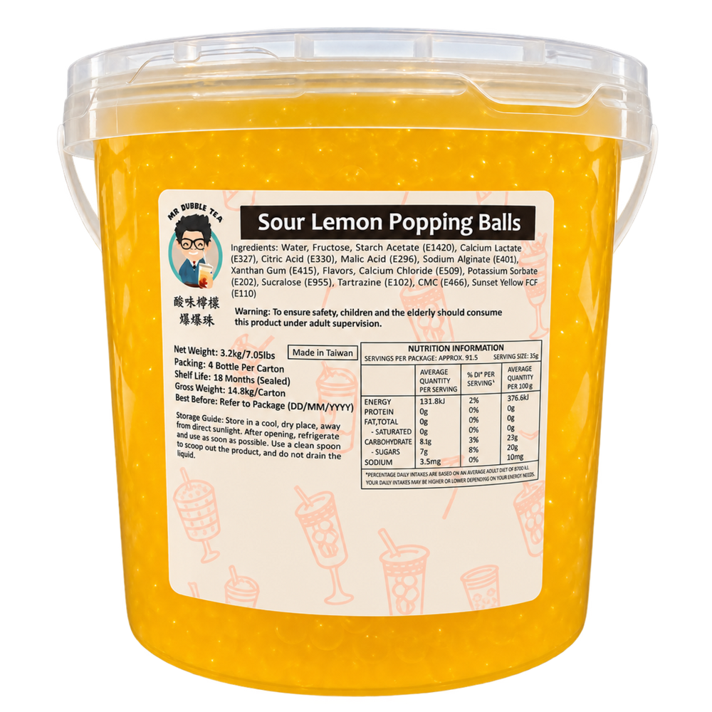 Sour Lemon Flavor Popping Ball (3.2kg)