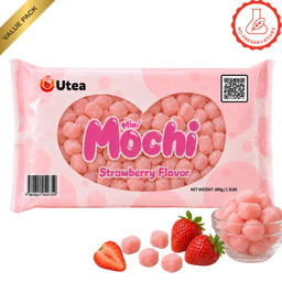 🍓 Mini Q Mochi Value Pack – Strawberry (680g)