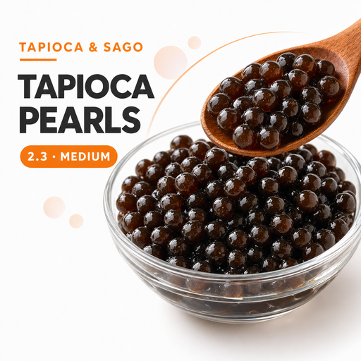 Medium Tapioca Pearls 2.3 in a serving bowl