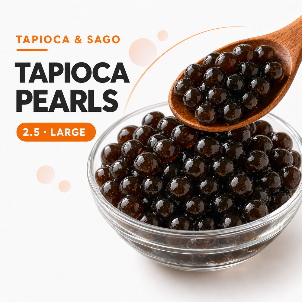Large Tapioca Pearls 2.5 in a serving bowl